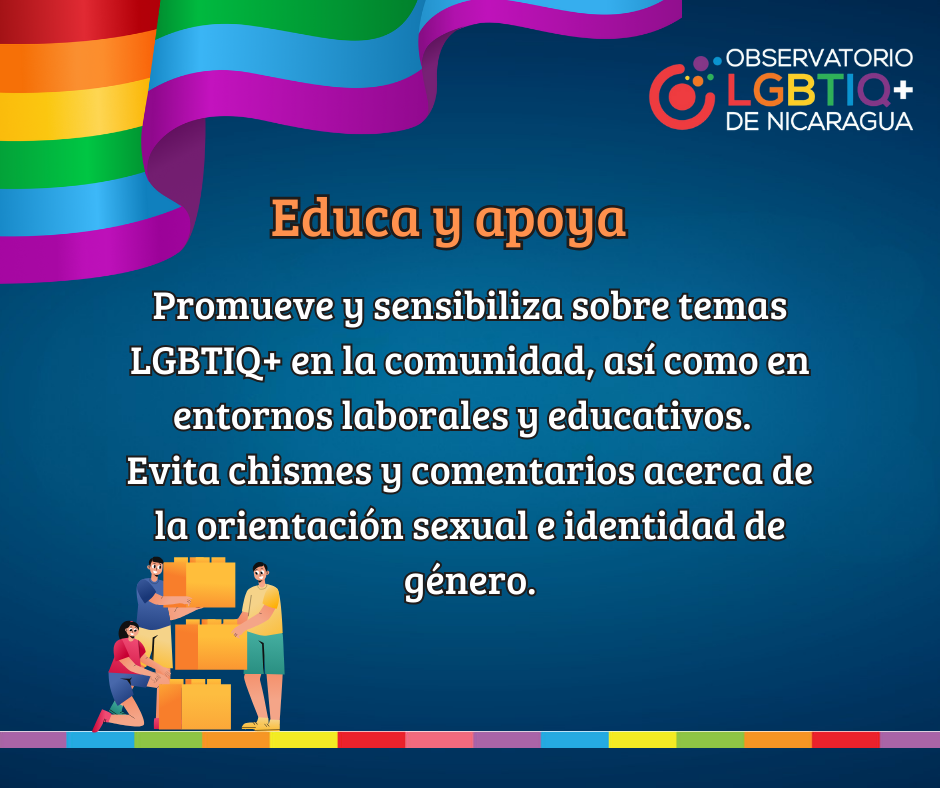 imagen alusiva a los derechos de las personas LGBTIQ+ en Nicaragua
