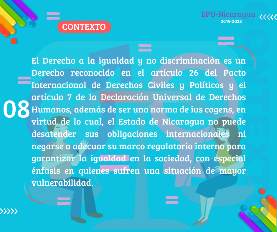 imagen alusiva a los derechos de las personas LGBTIQ+ en Nicaragua